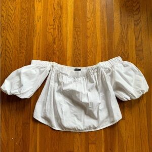 Bershka white off the shoulder top